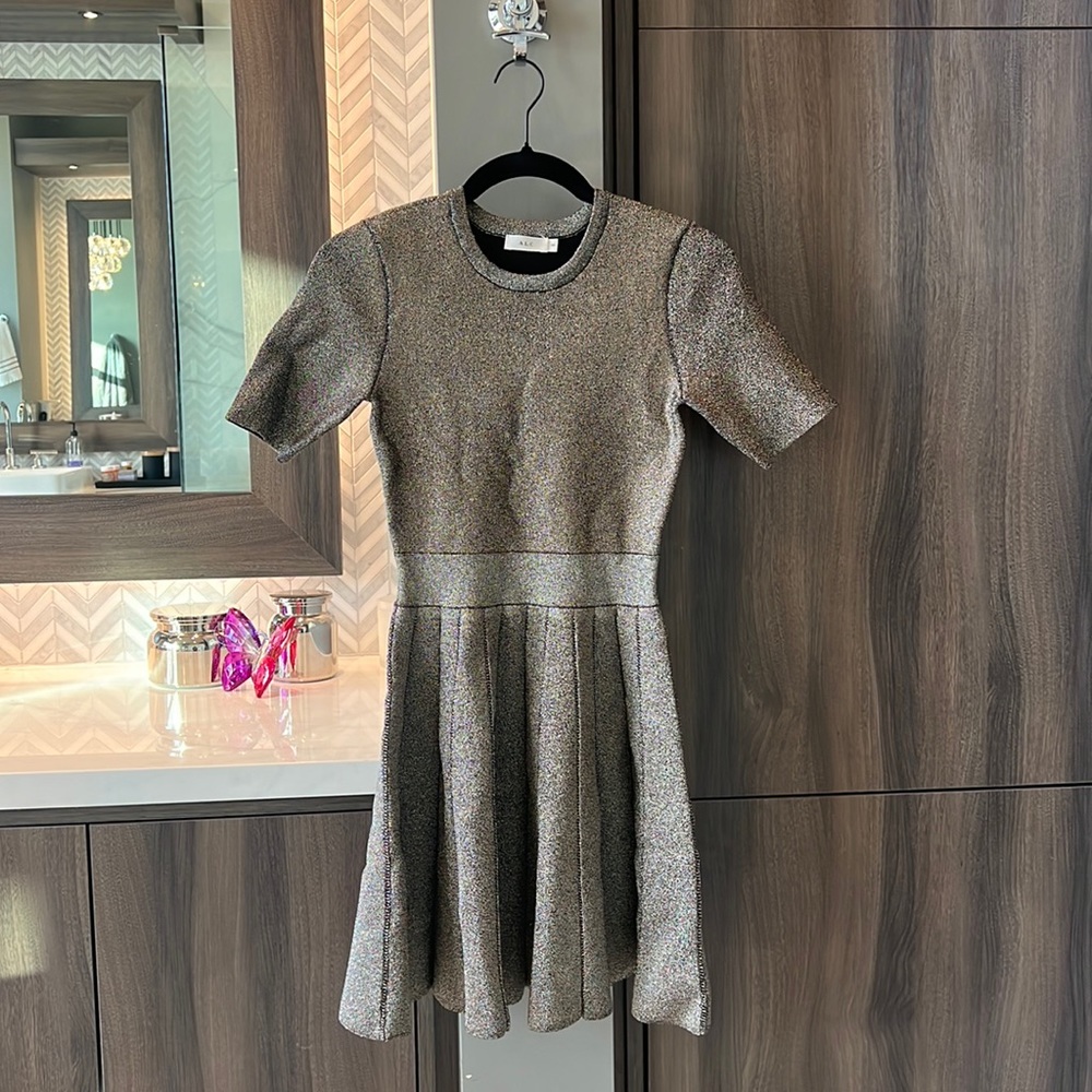 ALC metallic gold dress.